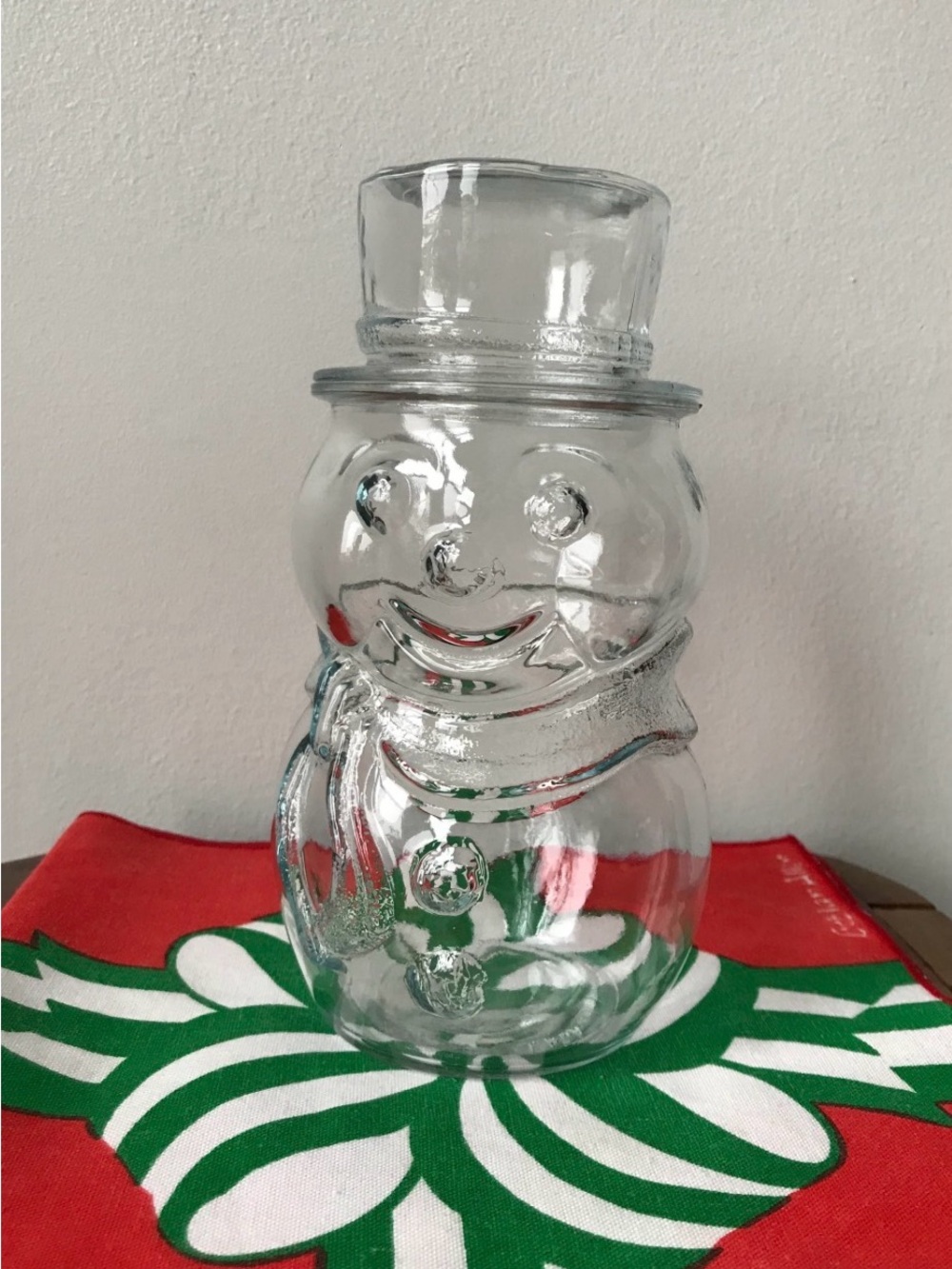 Vintage Snowman Jar